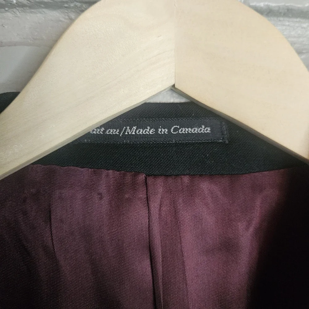 Lords‎ Of London Patrick James Men Wool Earl Jacket 44R Black Blazer Gold Button